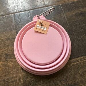 NEW Portable Travel Collapsible Foldable Pet Dog Bowl for Food Water Cat Dish
